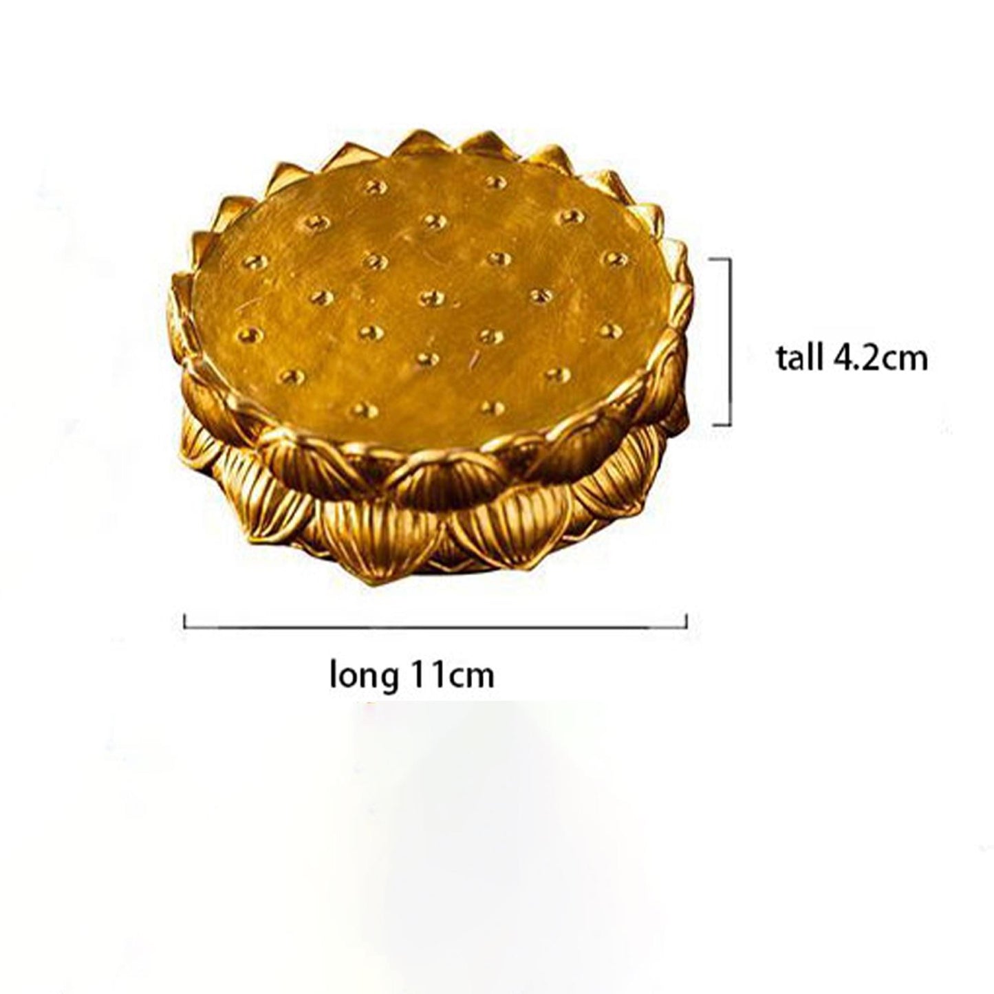 Zen Rat Statue on Golden Lotus | Spiritual Animal Figurine, Oriental Meditation Decor, Unique Year of the Rat Gift for Boho & Zen Lovers