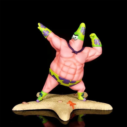 Fun Muscle Patrick Star Figurine - SpongeBob Desk Decor
