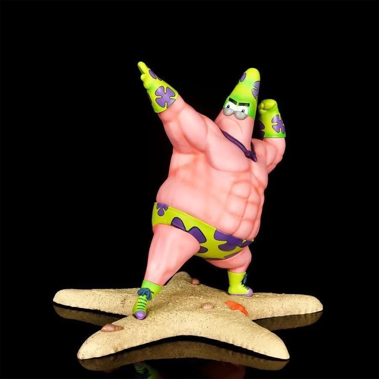 Fun Muscle Patrick Star Figurine - SpongeBob Desk Decor