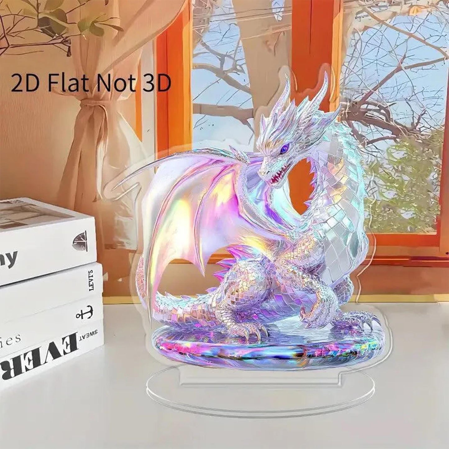 Bohemian Silver Dragon Figurine | Boho Fantasy Dragon Sculpture for Eclectic Home Decor