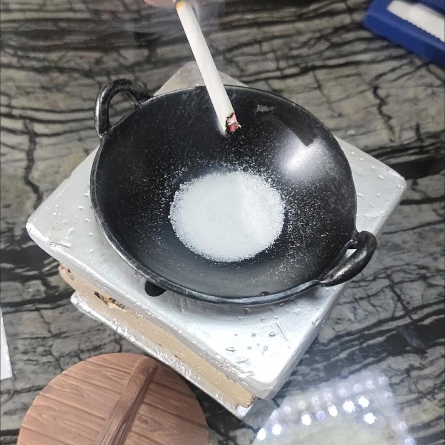 Rustic Stove Ashtray - Wok Design