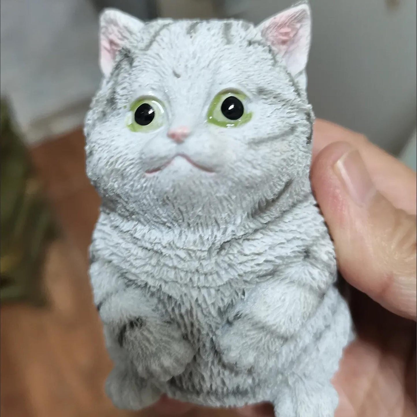 Cute Praying Cat Figurine  Resin Cat Sculpture, Cat Lover Gift, Whimsical Home Decor Accent for Desk & Shelf