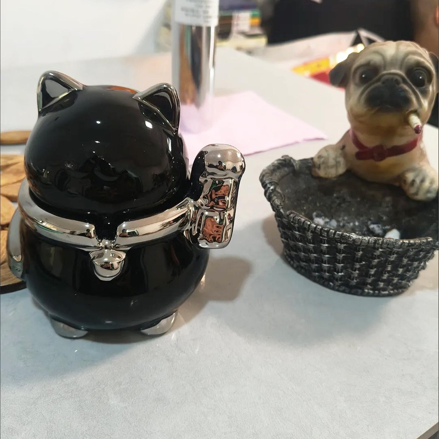 Cute Ceramic Lucky Cat Ashtray
