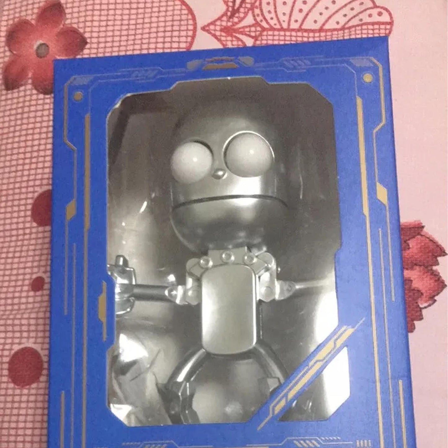 Alien Light Lamp – Metallic Gold & Silver Decor Piece