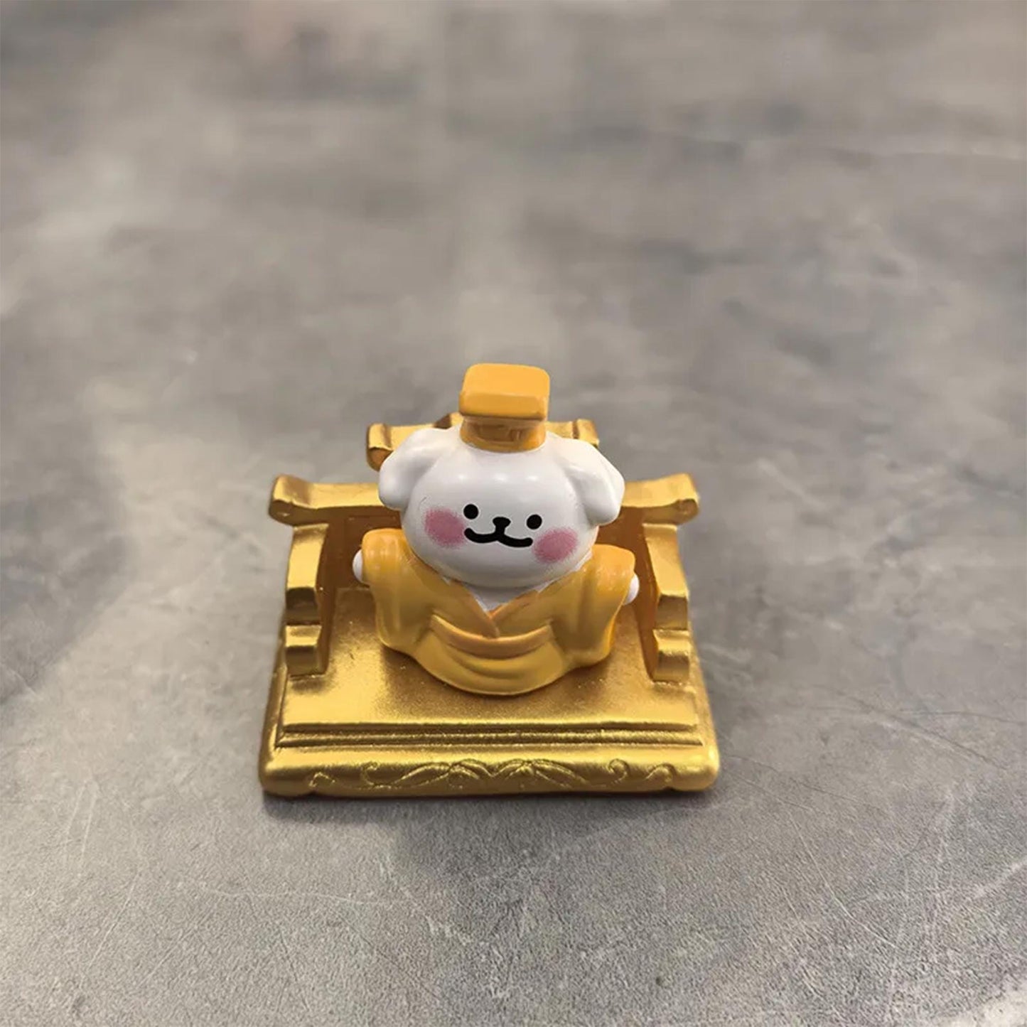 Cute Puppy Emperor and Guards Figurines  Whimsical Desk Decor / Car Ornament for Anxiety Relief & Cute Room Aesthetic