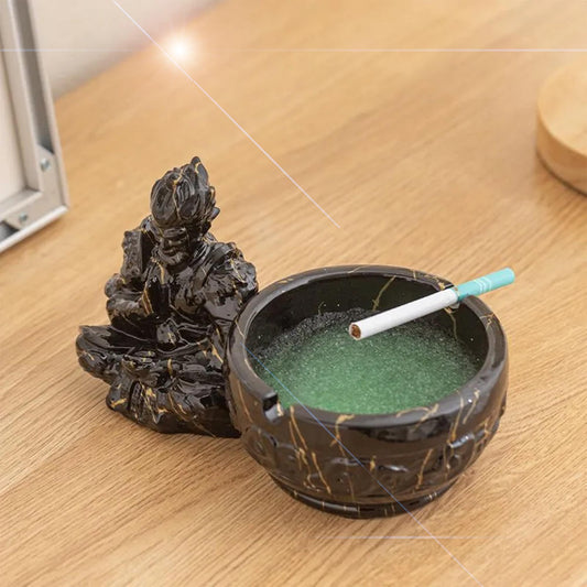 Sculpted Sun Wukong Ashtray (Marble or Glitter Finish)