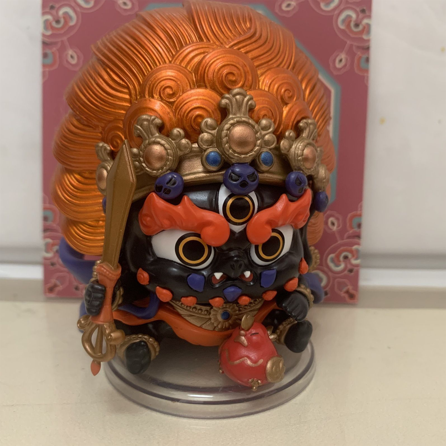 Chibi Buddhist Deity Figurines: Exquisite Traditional Desktop Decor Collectibles